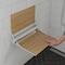 Alfi Brand ALFI brand ABS17 17" Folding Teak Wood Shower Seat Bench W/ Backrest ABS17-SA - alternate 1